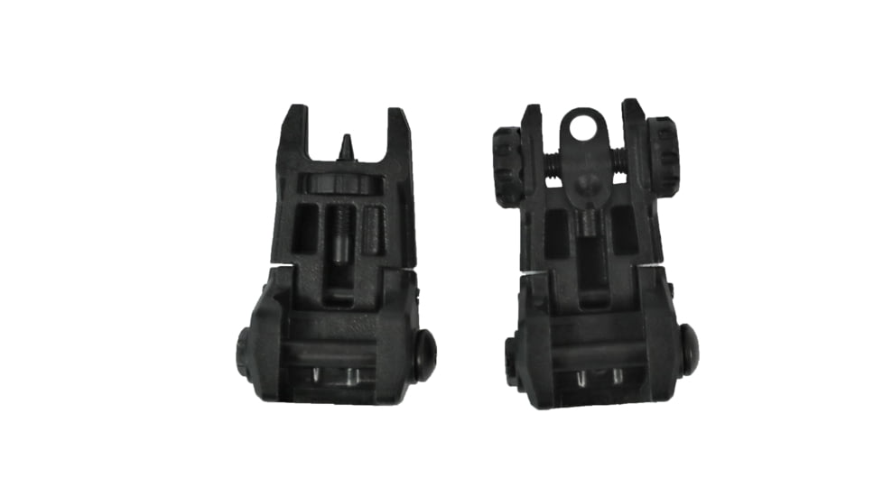American Tactical Imports Top Mounted Deployable Front and Rear Sight, Black, ATISIGHTSETP