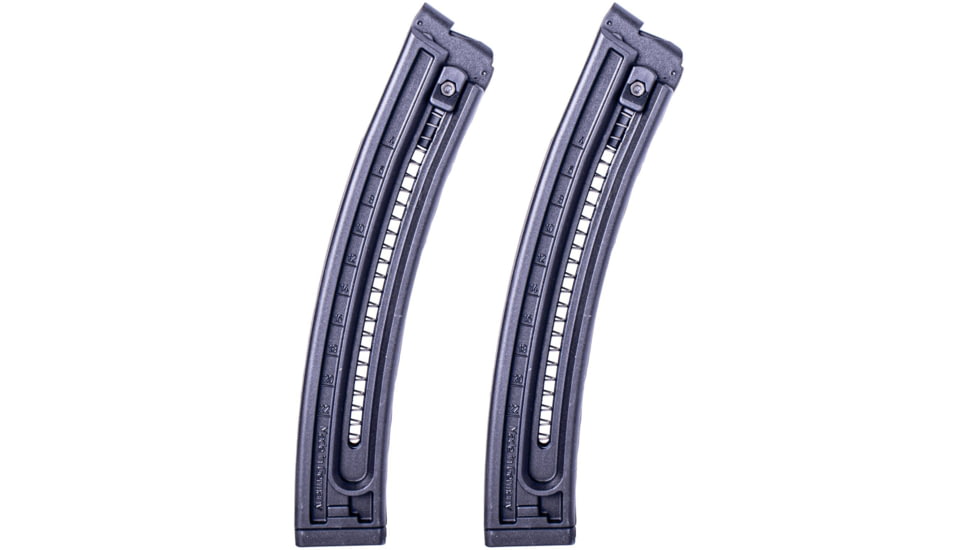 American Tactical Imports GSG-16 .22LR 22 Round Rifle Magazine Twin Pack, Black, 22, 819644022862