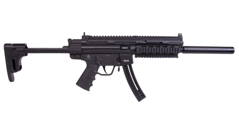 American Tactical Imports GSG-16 Semi-Auto Rifle, .22 Long Rifle, 16.25 in barrel, Faux Suppressor, 22 Rounds, GERGGSG1622-FRRMPG