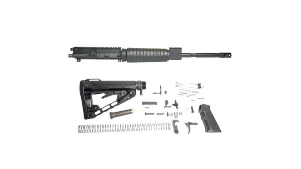 American Tactical Imports Mil-Sport AR-15 5.56/.223 Rifle Kit w/ 16in Barrel, Complete Poly Upper, 10in Quad Rail, 6 Position Stock, Standard LPK, No Trigger Guard, ATIRKT03