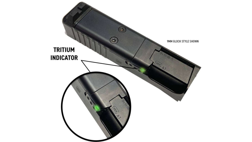 American Tactical Imports Tritium Loaded Extractor/Chamber Indicator 9mm Glock 17,19,26,34,45, Green, 819644029366