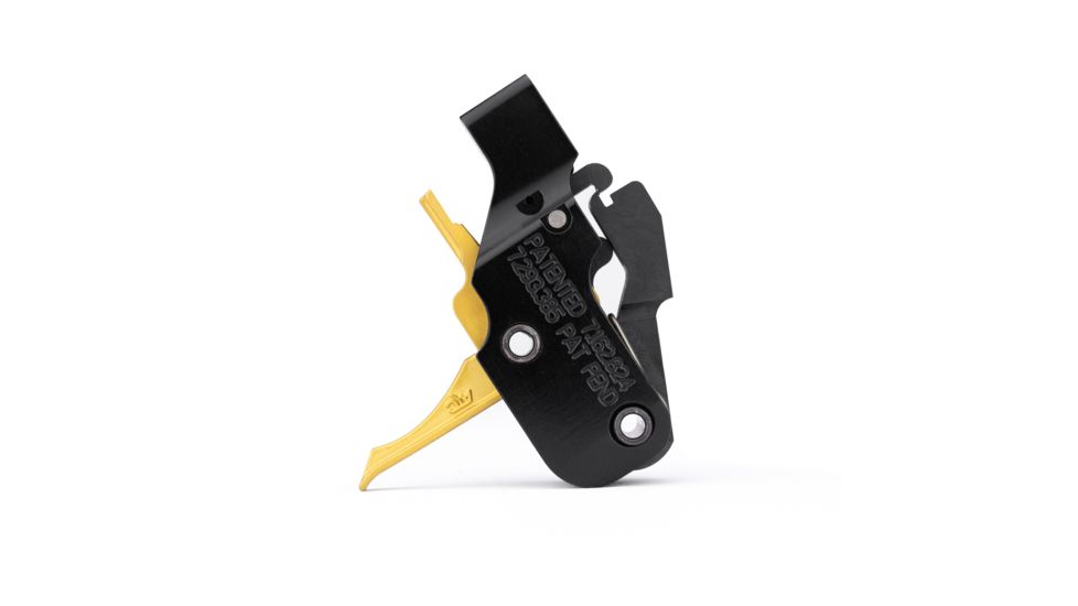 American Trigger AR Gold Flat .223/5.56 AR 15 Drop-In Trigger, Gold, ARGOLD-FLAT-ADJ