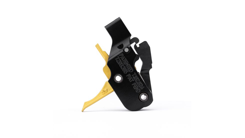 American Trigger AR Gold Flat .308/7.62 AR 15 Drop-In Trigger, Gold, SRGOLD-FLAT-ADJ