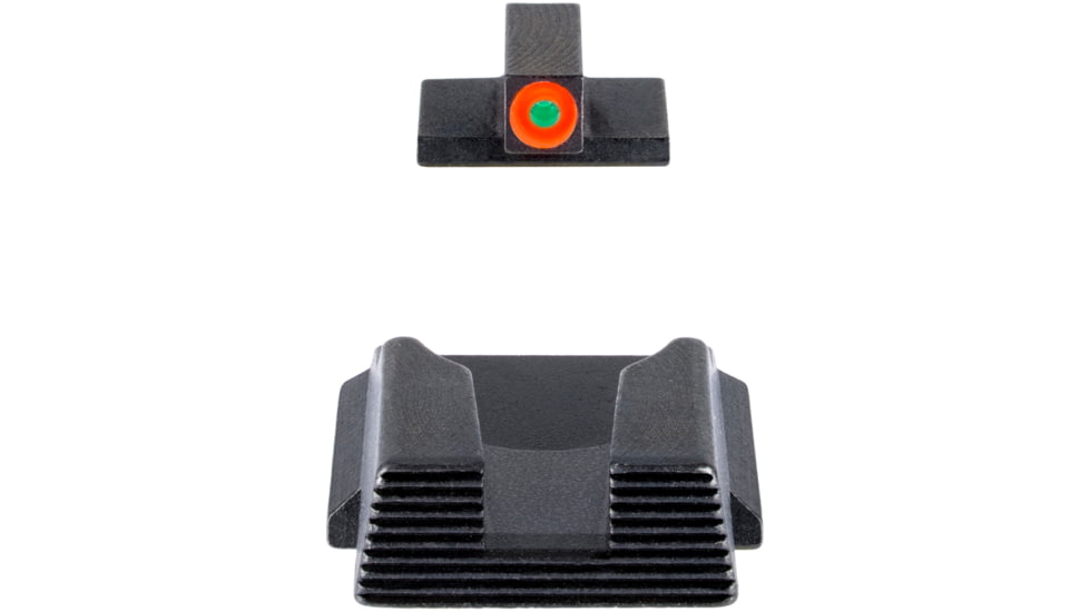 AmeriGlo Protector Tritium Square-Notch Pistol Night Sight Set, Smith &amp; Wesson Bodyguard 2.0, Orange Front Sight Outline, Black, SWBG-436