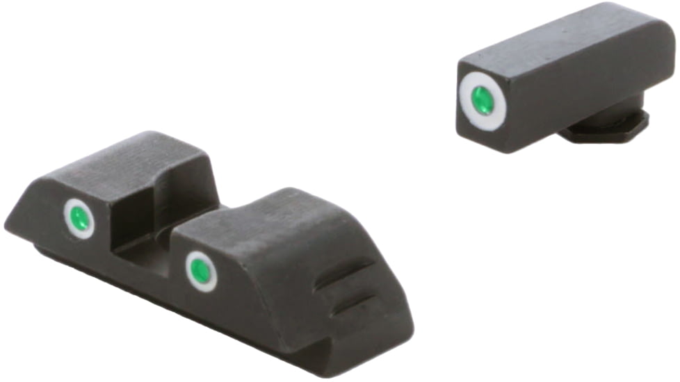 AmeriGlo Classic 3 Dot Night Sight Set, Glock 17/19/19x/26/34 Gen 5, Green Front, GL-5113