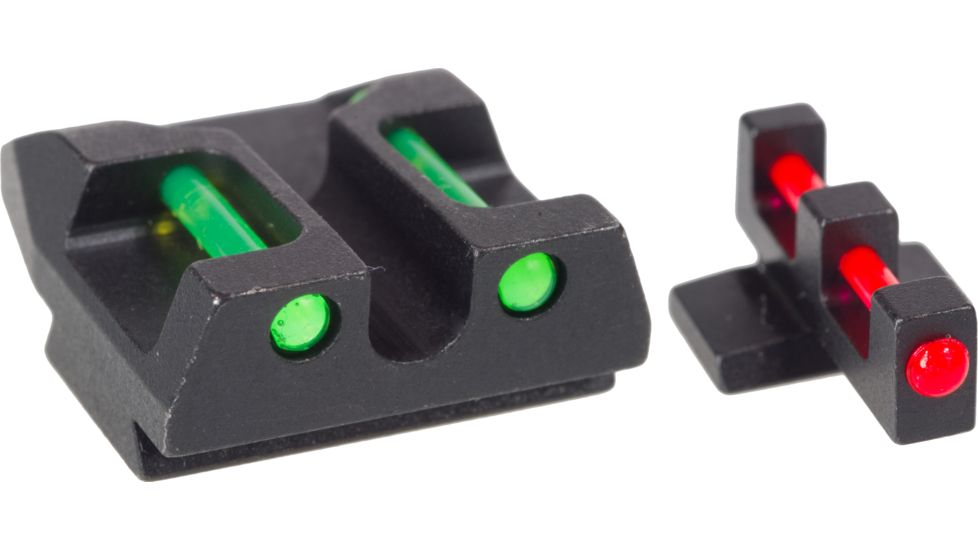 AmeriGlo Fiber Optic Rear Sight FNX9,40 FN45 Rear Sight, red Fiber Optic, .300in. Height FN-300-RFR