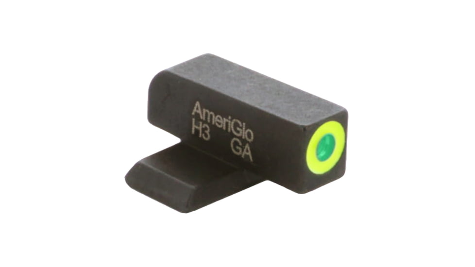 AmeriGlo Front Only-Green Tritium, LumiGreen Outline Front .220in H .140in W, SA-212-220-GR
