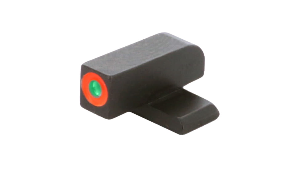 AmeriGlo Front Only-Green Tritium, Orange Outline Front .220in H .140in W, SA-212-220-OR