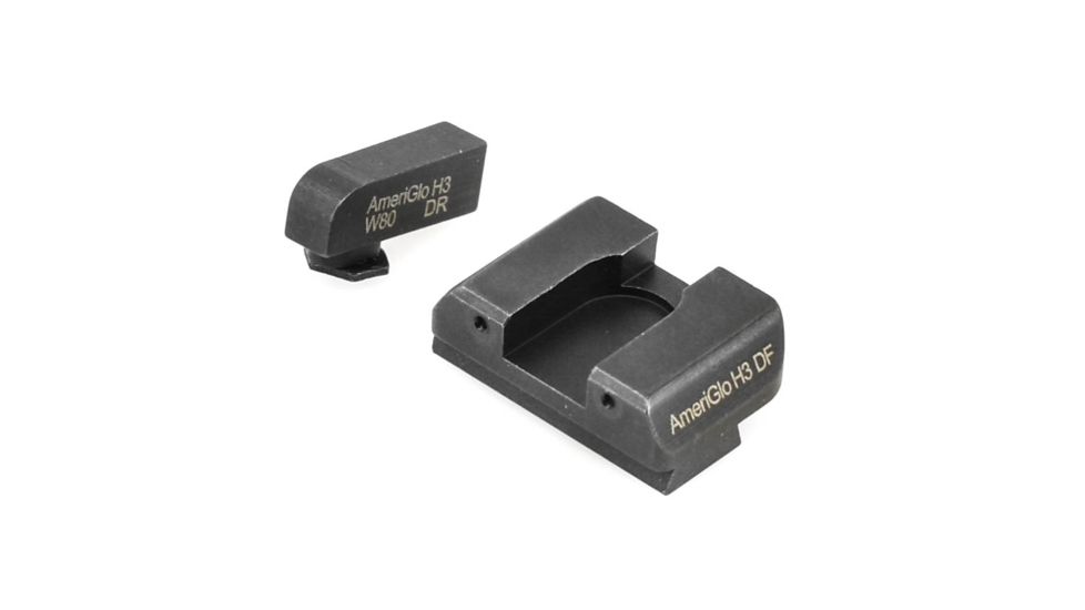 AmeriGlo GL5446 Spartan Operator Night Sight Glock 17/19/19x/26 Gen5 Green Triti