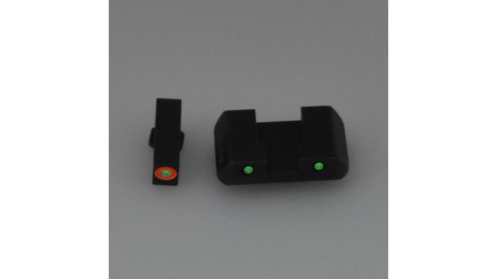 AmeriGlo GL5446 Spartan Operator Night Sight Glock 17/19/19x/26 Gen5 Green Triti