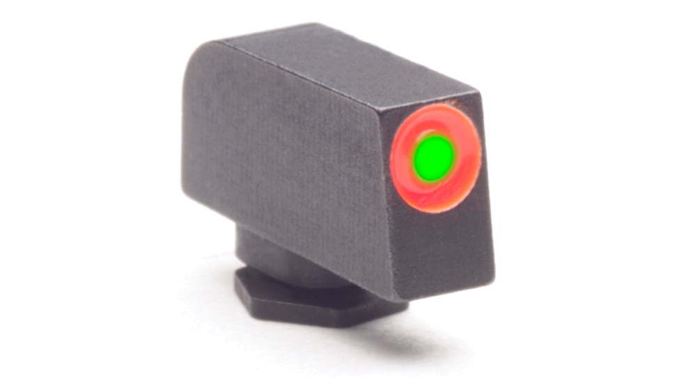 AmeriGlo Glock Pro-Glo Tritium Front Pistol Sights, Front Only, Green Tritium Lamp, Orange Outline Front .220in H .125in W, GL-212T-220-ORC