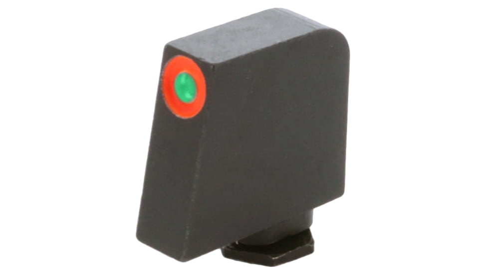 AmeriGlo Glock Pro-Glo Tritium Front Pistol Sights, Front Only - Green Tritium Orange Outline Front .407in H .125in W, GL-212-407-O