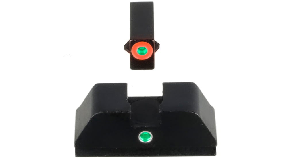 AmeriGlo i-Dot Night Sight Set for Walther PDP w/Green Tritium Orange Outline Front/ i-Dot Rear, WA-201