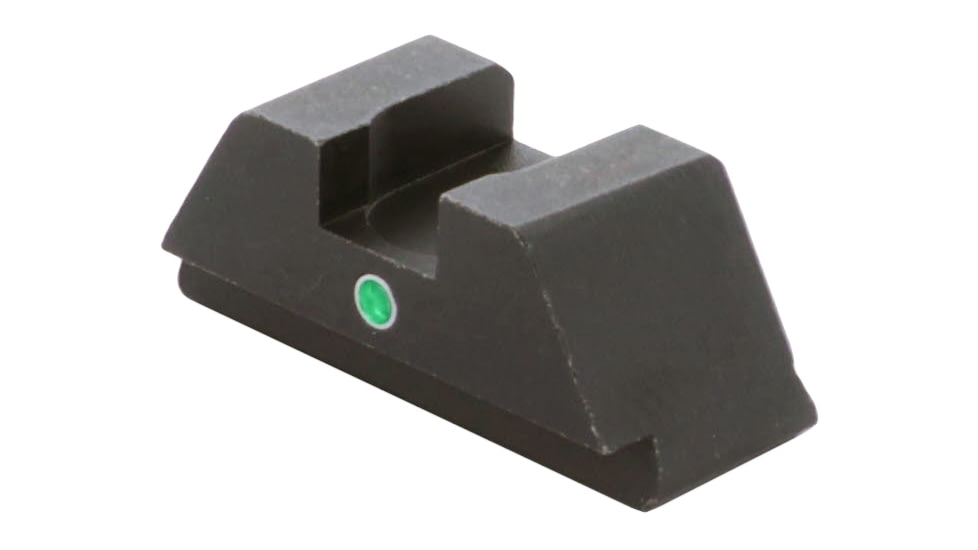 AmeriGlo i-Dot Tritium Rear Sights Classic Style for Glock 42/43/43X, Rear Only-Green Tritium Lamp Single i-Dot fits MOS slide, GL-105R