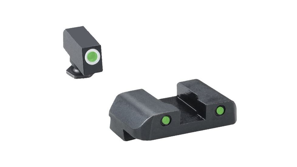 Ameriglo Complete Pro Operator Series Night Sight Sets Green Front Green Rear For Fits Glocks 20 21 29 30 31 32 36 Gl 233 Op