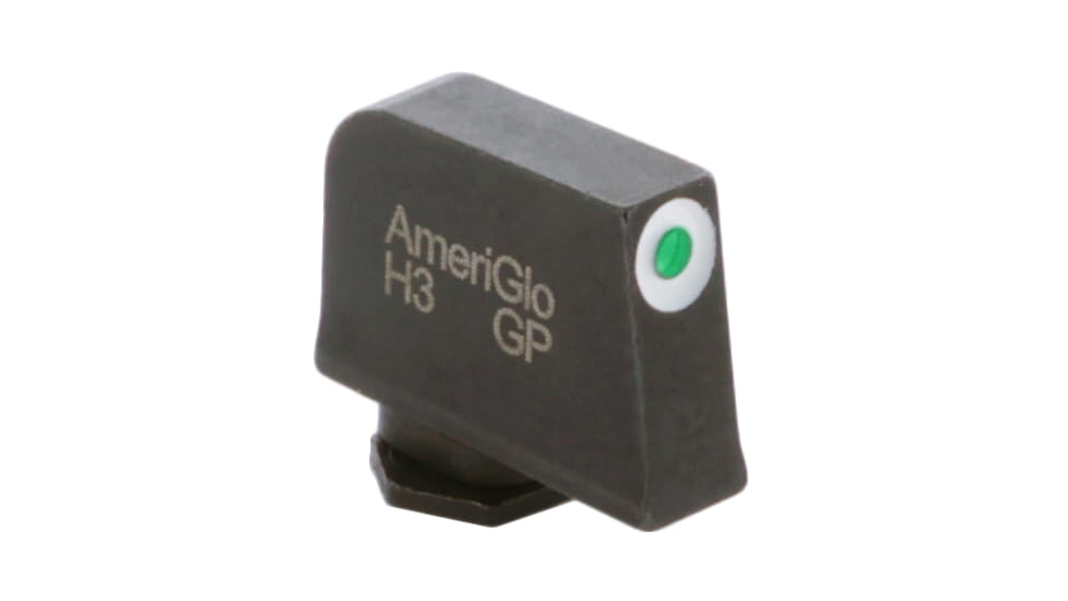 Ameriglo Night Sight, FRONT Only - Green w/ White Outline - For Glocks, .315 Height GL-112-315