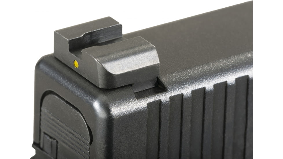 Ameriglo Night Sights - Operator Style - Yellow REAR Only w/ Black Outlines, Fits Glocks 17,19,22,23,24,26,27,33,34,35,37,38,39 GL-147R