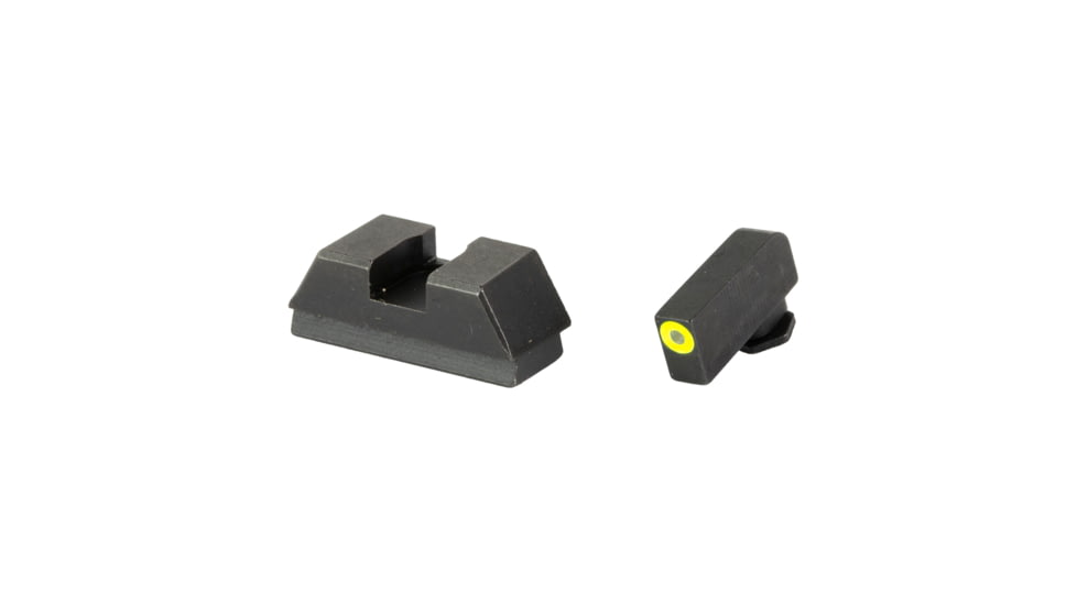 Ameriglo Optics Compatible Tritium Handgun Sight Set for Glock Flat Black .295 Rear 1L Tall Green with Black .220 Front 3030BDA5, GL-680