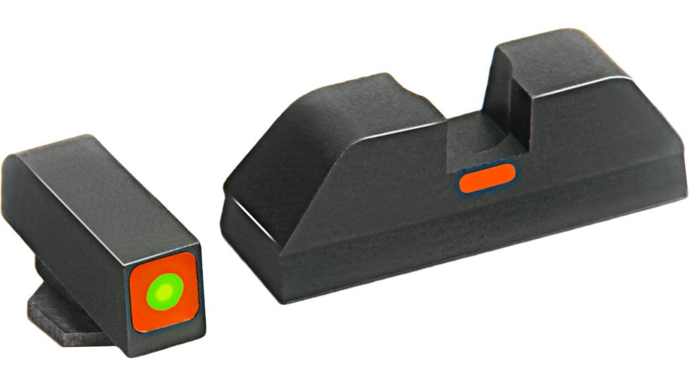 AmeriGlo Painted Rear Sight .272in. Height, Orange line, .155in. notch GL-616OR