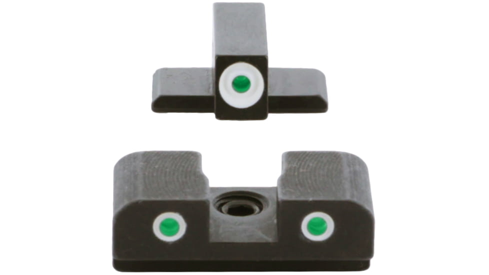 AmeriGlo Pistol Tritium Night Sights, Sig 220,229,245, Green Front, Green Rear, SG-165