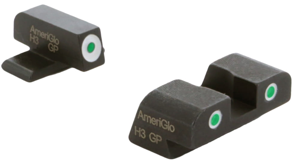 AmeriGlo Pistol Tritium Night Sights, Sig 220,229,245, Green Front, Green Rear, SG-165