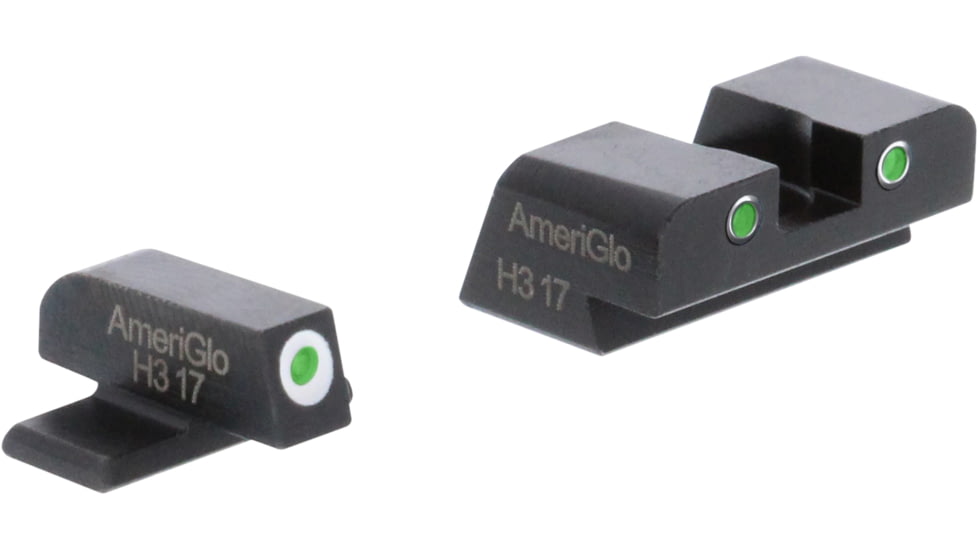 AmeriGlo Pistol Tritium Night Sights, Sig 225,226,228,239,2009, Green Front, Green Rear, SG-161
