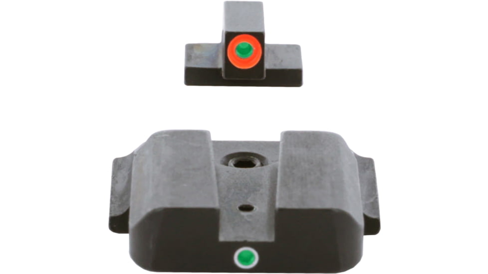 Ameriglo Pro I-dot Set Smith &amp; Wesson M&amp;P Front Is ProGlo Green Tritium With Orange Outline Single Dot Green Rear Sight