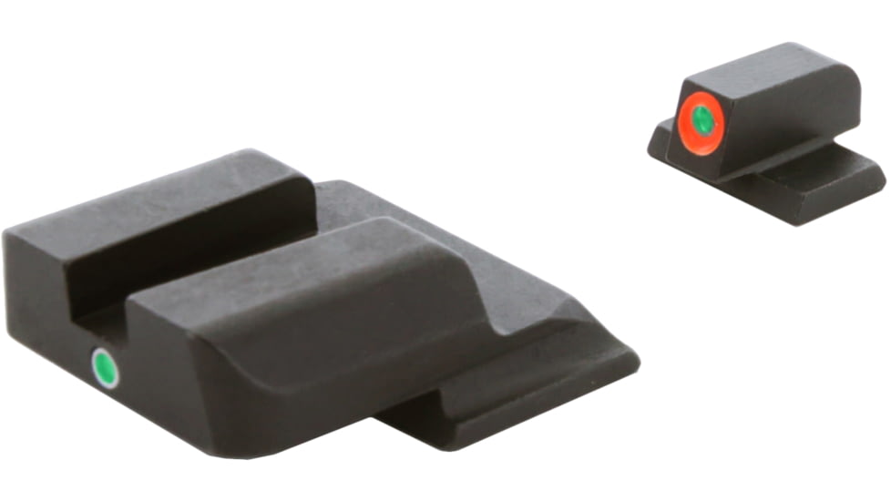 Ameriglo Pro I-dot Set Smith &amp; Wesson M&amp;P Front Is ProGlo Green Tritium With Orange Outline Single Dot Green Rear Sight