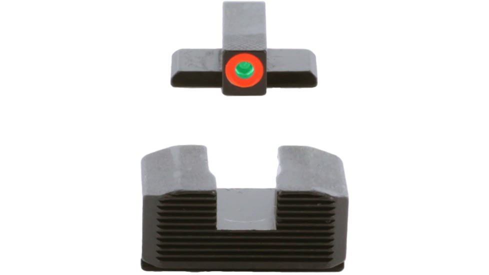 AmeriGlo Protector Sight Set for Springfield Hellcat w/Green Tritium Orange Outline Front/ Black Rear, SA-433