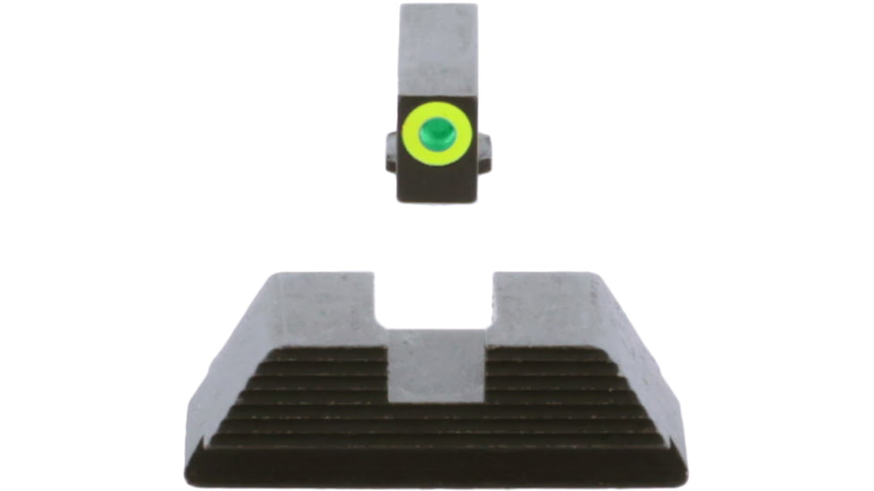 AmeriGlo Protector Sight Set for Walther PDP w/Green Tritium LumiGreen Outline Front/ Black Serrated Rear, WA-533