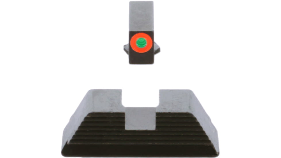 AmeriGlo Protector Sight Set for Walther PDP w/Green Tritium Orange Outline Front/ Black Serrated Rear, WA-433