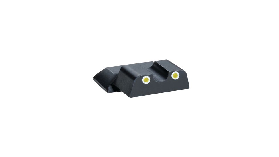 Ameriglo Rear Tritium Night Sights S&amp;W M&amp;P Shield Yellow Tritium With White Outlines, EDEMO1