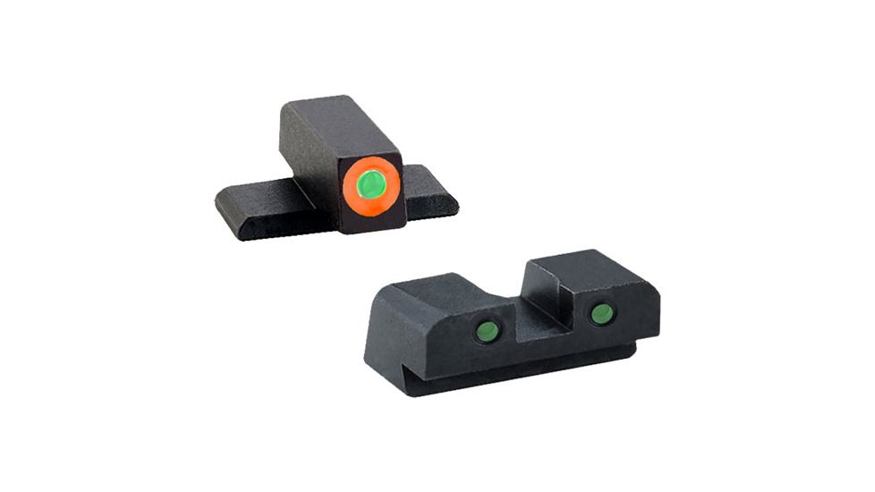 AmeriGlo SG448 Spartan Operator Night Sight Sig P320 Green Tritium W/Orange Outl