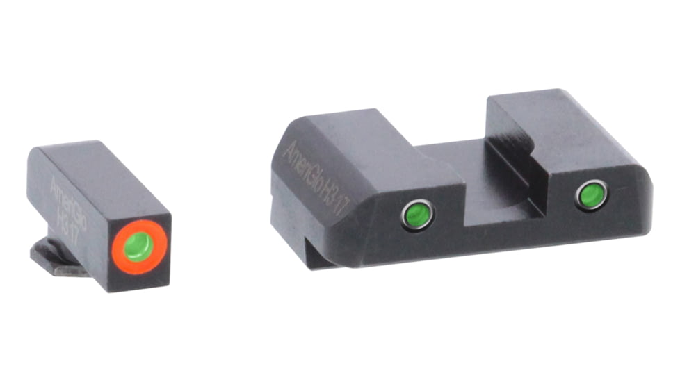 AmeriGlo Spartan Operator Night Sight Set, Glock 17/19/19x/26 Gen 5, Green, GL-5446