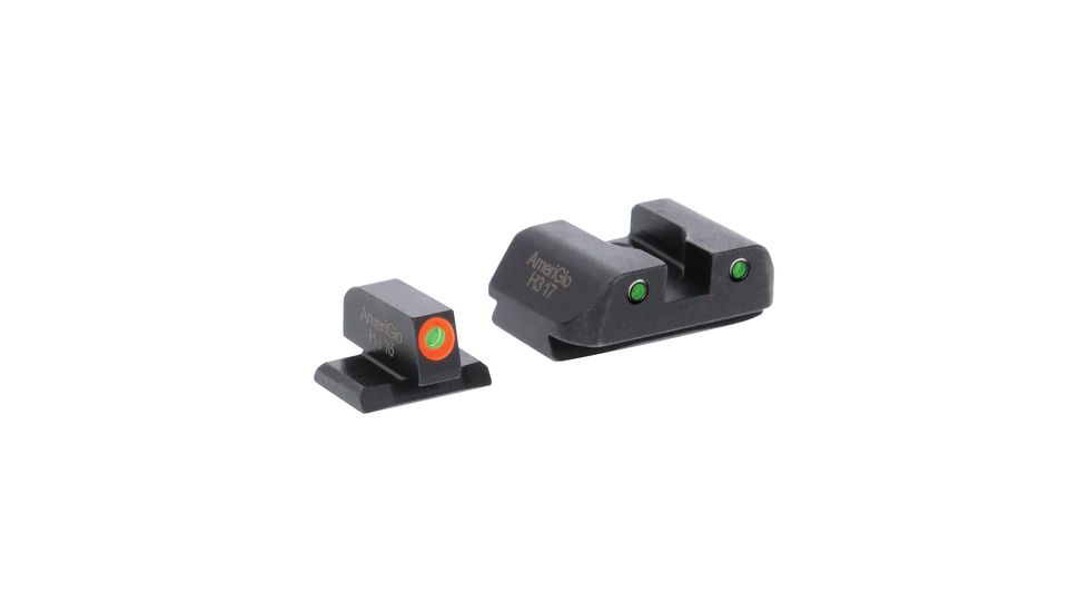 Ameriglo Spartan Tactical Tritium Night Sight Set For FNS9/FNX9 Orange/Green