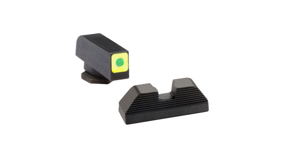 Ameriglo Tritium front serrated rear, Green GL-642