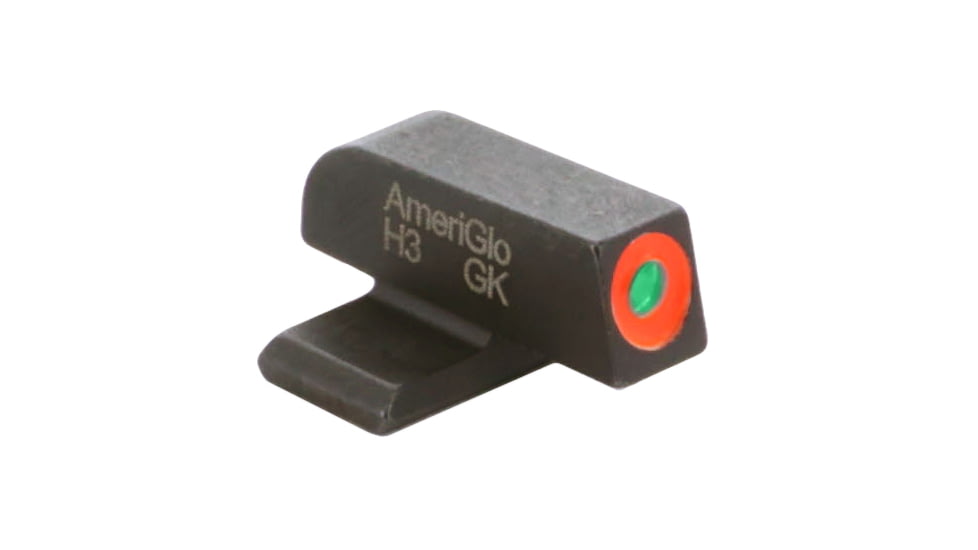 AmeriGlo Tritium Front Sig Tritium Front Sight GRN w/ ORNG Outline .220in. Height #8, SG-212-220-O