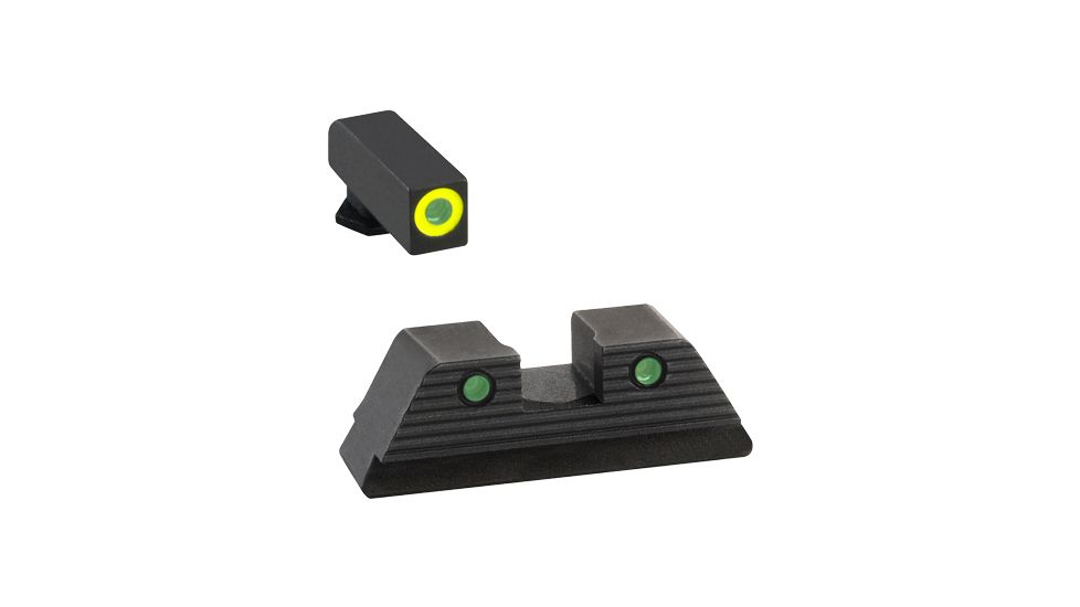 AmeriGlo Trooper Sets of Pistol Tritium Night Sights for Glock Glock 42,43,43X, Green GL-822