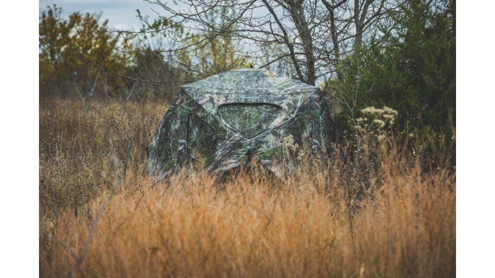 Ameristep Silent Brickhouse Wide Bottom Fire Retardant Hunting Blind