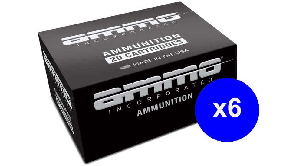 Ammo, Inc. 5.56x45mm NATO 62 Grain SS109 Penetrator Steel Core FMJ Brass Centerfire Rifle Ammo, 20 Round, Box, 556062SS109-A20
