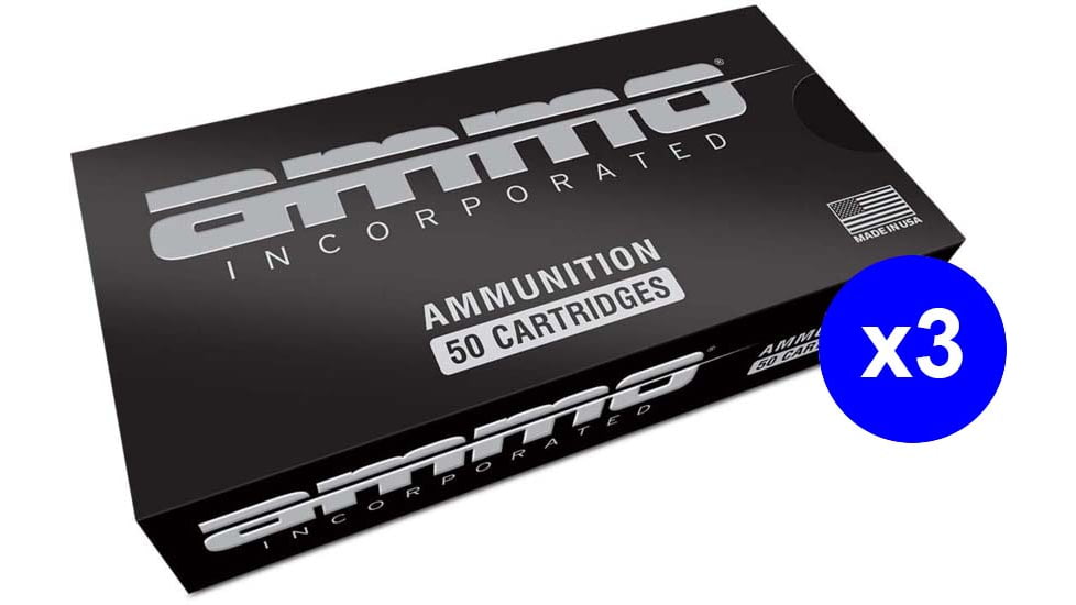 Ammo, Inc. 9mm Luger 124 Grain Total Metal Case Brass Cased Centerfire Pistol Ammo