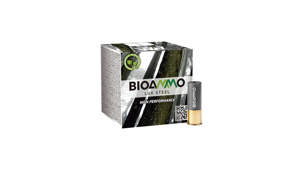 Ammo, Inc. Bioammo Lux ST 12 Gauge 2.75in 1 oz Shotgun Ammo, 7 Shot Size, 25 Rounds, BLS2870