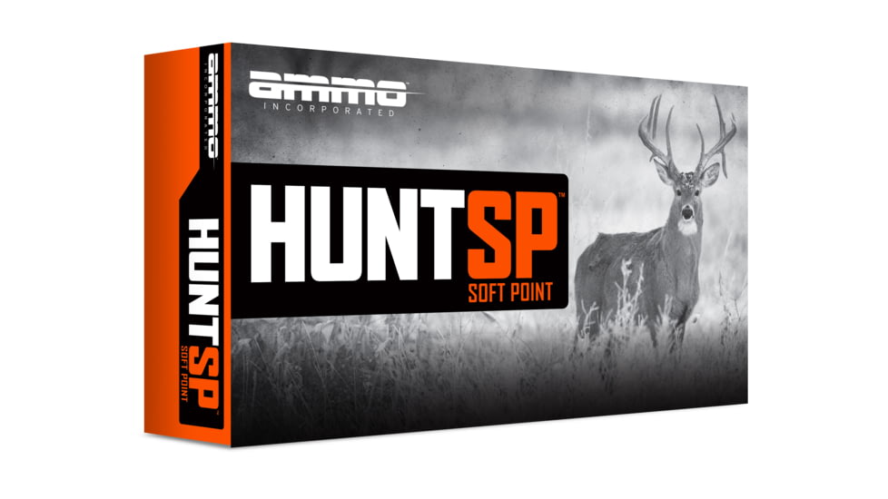 Ammo, Inc. Hunt SP 35 WHELEN 200 Grain Interlock Soft Point Brass Cased Rifle Ammo, 20 Round, 35W200SP-A20