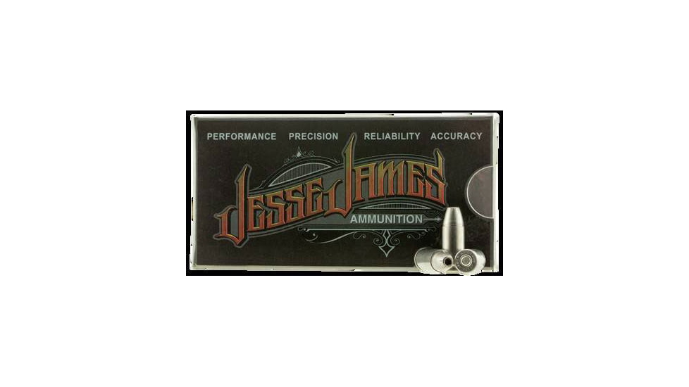 Ammo, Inc. Jesse James 9mm 115 Grain HP Brass Cased Centerfire Pistol Ammo, AMMO9115HP-JJ20