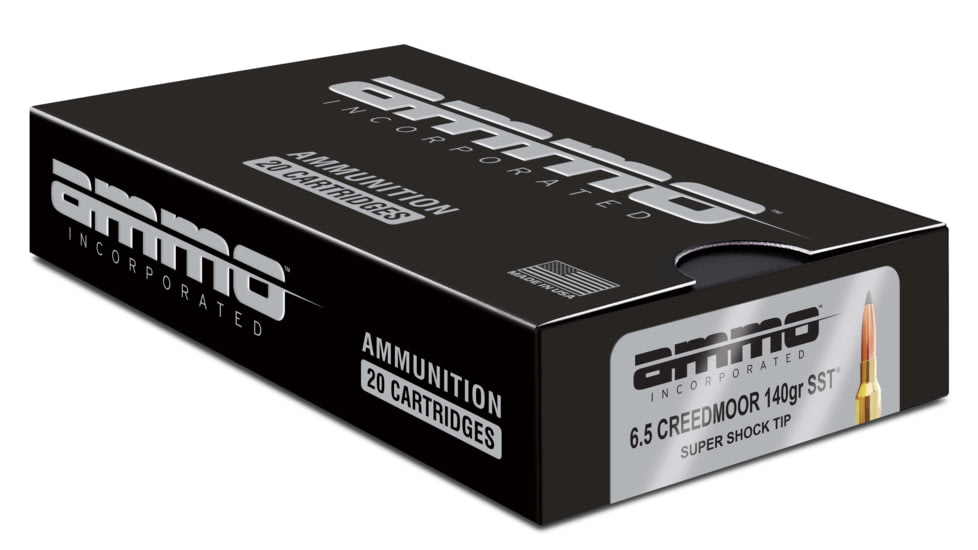 Ammo, Inc. Signature 6.5 CM 140 Grain SST Brass Case Rifle Ammo, 20 Rounds, 65CM140SST-A20