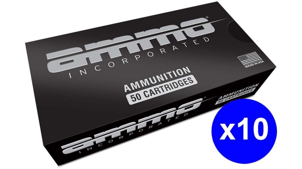 Ammo, Inc. Signature 9mm Luger 115 grain Total Metal Jacket Brass Cased Centerfire Pistol Ammo, 500 Rounds