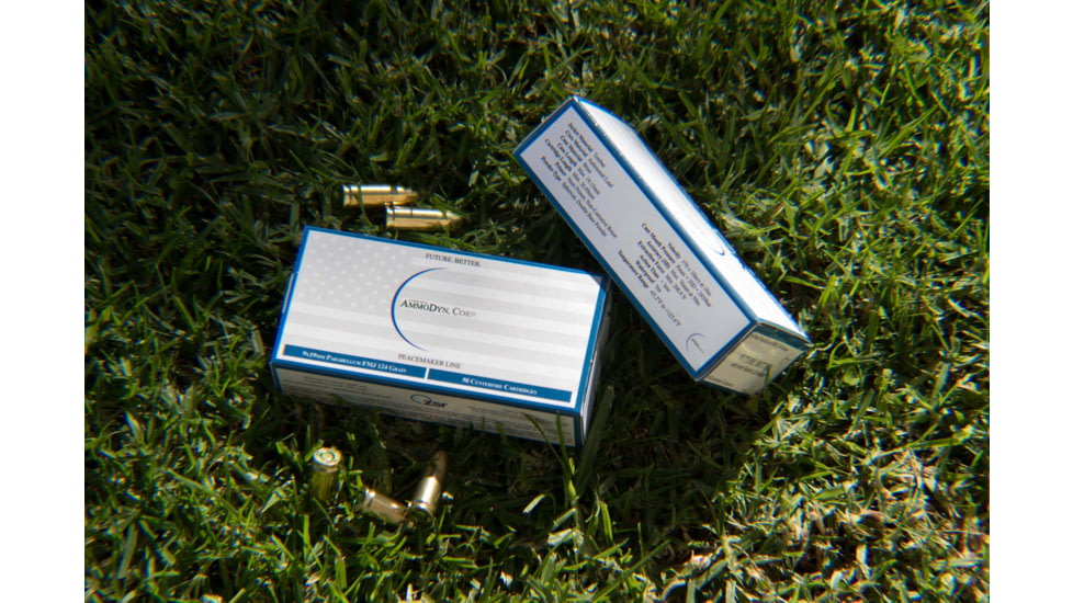 9mm Parabellum 124 grain Full Metal Jacket Brass Cased Pistol Ammo, 50 Rounds, NSN 1305.27.070.5342