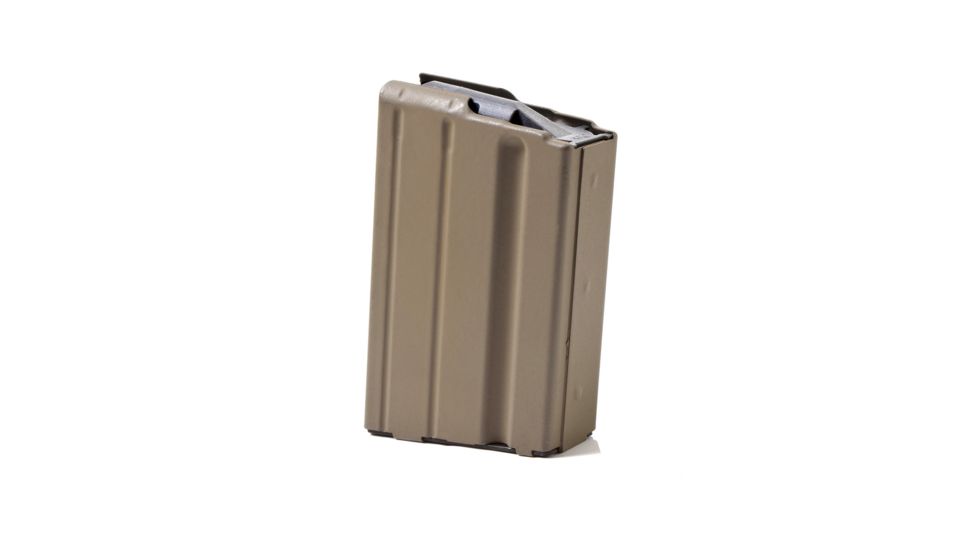 Ammunition Storage Components 5rd 6.8 Stainless Steel Magazine, Marlube with Grey Follower, FDE, 5-68-SS-FDE-G-ASC