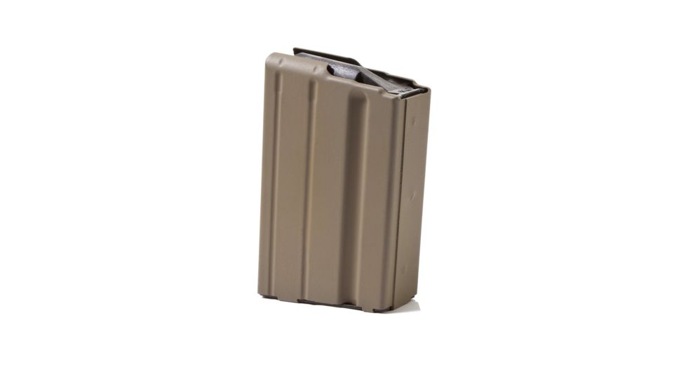 Ammunition Storage Components 5rd 7.62x39 Stainless Steel Magazine, Marlube with Black Follower, FDE, 5-76239-SS-FDE-B-ASC