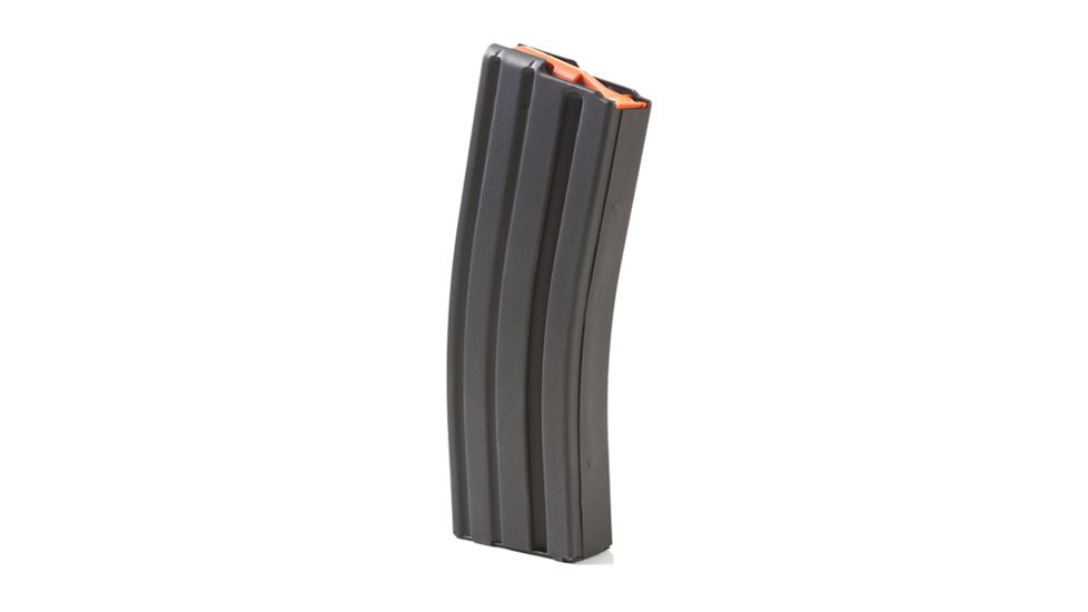 Ammunition Storage Components 30rd Blocked to 10rd .223/5.56 Stainless Steel Magazine, Marlube with Orange Follower, Black, 30/10-223-SS-BM-O-ASC